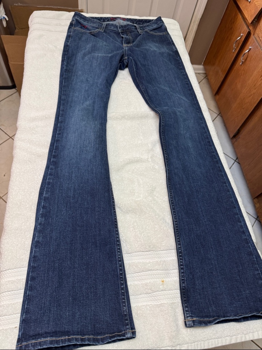 Kimes Ranch Women's Dark Blue Flare Jeans